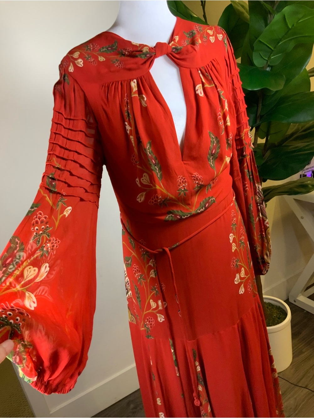 FARM Rio Red Floral-Embroidered Maxi Dress - Picture 5 of 16